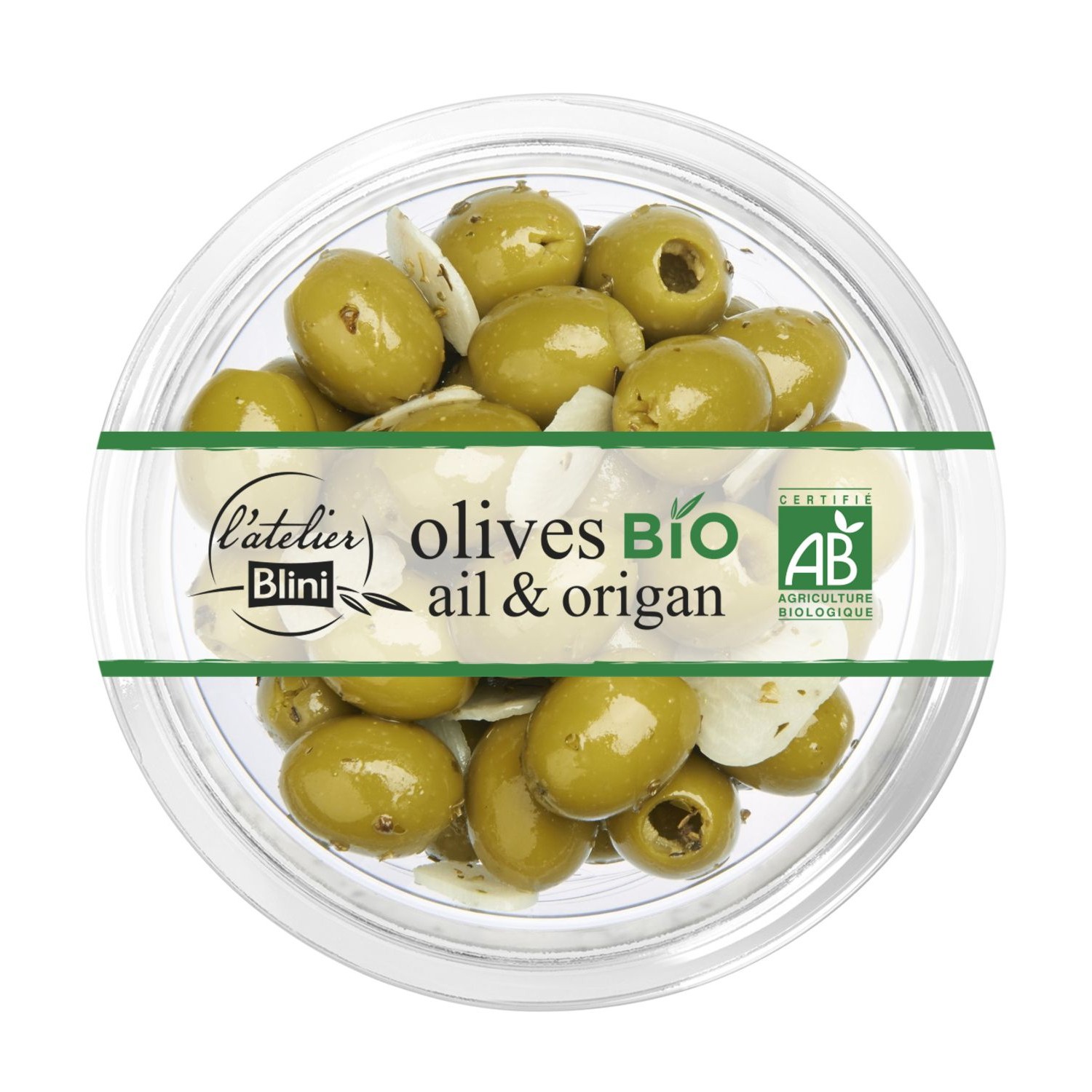 Olives BIO Ail et Origan